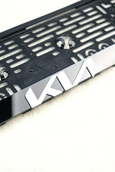 BNP KIA 3D PİANO BLACK PLEKSİ PLAKALIK (2 ADET)