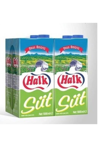 Halk Süt Yarım Yağlı 1 Lt X 4'lü