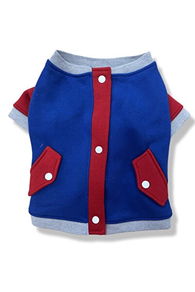 Buddy Store Kedi & Köpek Kıyafeti Elbiseleri Kıyafetleri Sweat - Mavi-kırmızı...