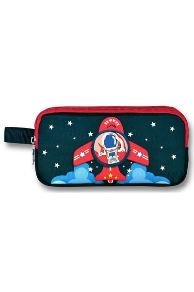 ÜMİT ÇANTA Τσάντα μολυβιού για αγόρι - Ümit Cennec Navy Blue Astronaut