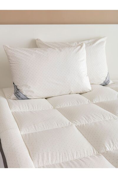 homewell %100 Saf Bambu Hipoalerjenik Tek Kişilik Rahat Uyku Pedi Krem