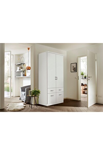 Tdesigno Aksu  Giyinme Dolabı - Çok Amaçlı Dolap - Gardırop 90 Cm-2 Kapaklı-2...