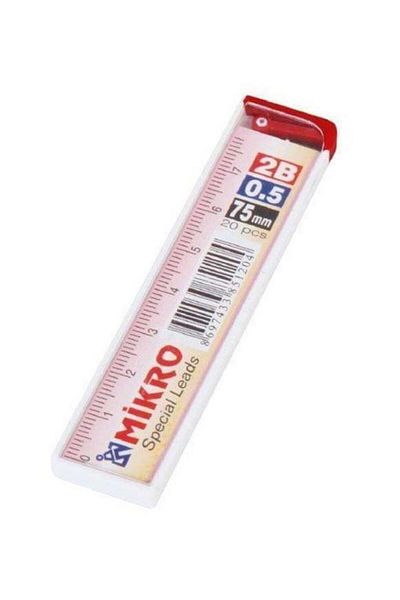 Mikro 0.5 (2b) Pen Tip 12 Tubes with Ruler