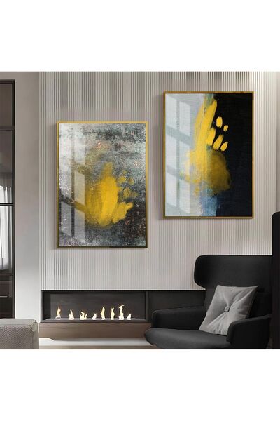 Harikabirev HARİKABİREV | COMBINAT DE ABSTRACTE CU MODELE DURĂRI DE AUR-GRI-N...