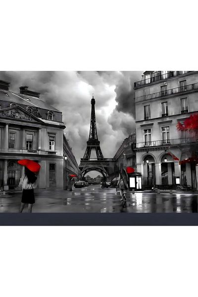 Harikabirev ΥΠΕΡΑΣΤΗ | EIFFEL TOWER ΜΠΟΡΝΤΟ-ΓΚΡΙ | ΓΥΑΛΙ ΤΑΒΛΟ ΜΟΝΟ ΟΡΙΖΟΝΤΙΟ ΜΕ ΣΚΕΛΟΣ