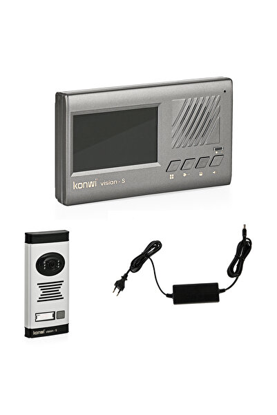 konwi intercom Görüntülü Diafon Seti Villa tipi Konwi vision-s 4.3 AAA Monitö...