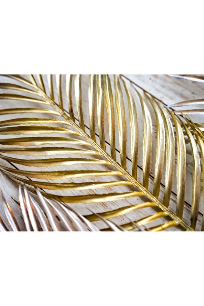 Harikabirev HARİKABİREV|GOLD-SOFT YAPRAK KOMBİNİ |ÇERÇEVELİ CAM TABLO 2Lİ DİKEY