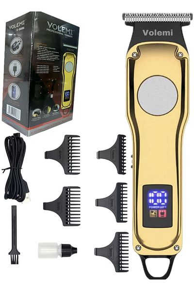 VOLEMİ 657 T Blade Digital Hair Beard Nape Drawing Pre-Laser Unisex Shaver