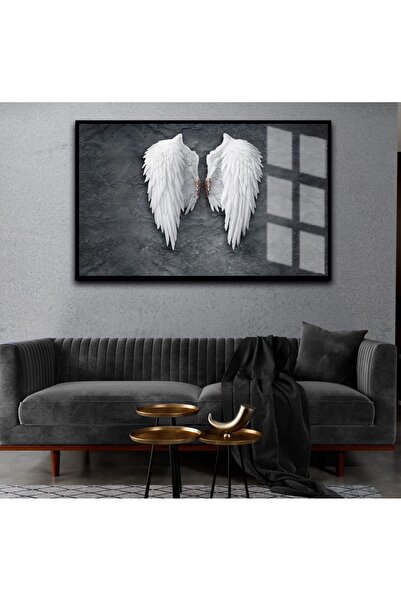 Harika bir ev HARİKABİREV | Aripioare albe gri antracit | TABLĂ DE STICLĂ ÎNR...