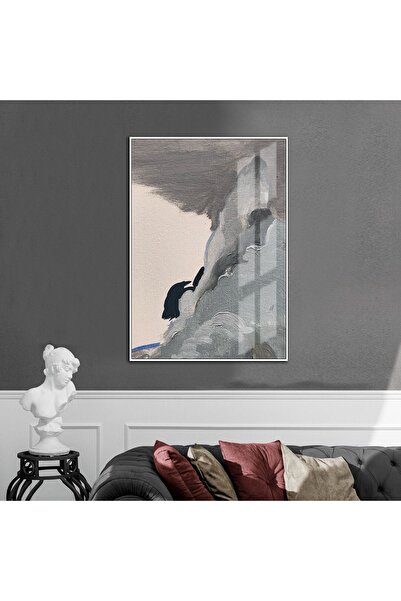 Harikabirev HARİKABİREV | MODELL ABSTRACT MOR-BEYAZ-KREM 01 | TABLĂ DE STICLA...