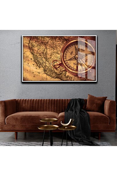 Harikabirev HARİKABİREV | HARTĂ TABLA CU COMPAS 03 | TABLO DE STICLA TEMPLATA...