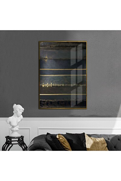 Harikabirev HARİKABİREV | MODEL 2 CU MODEL ABSTRACT NEGRU-AUR | TABLĂ DE STIC...