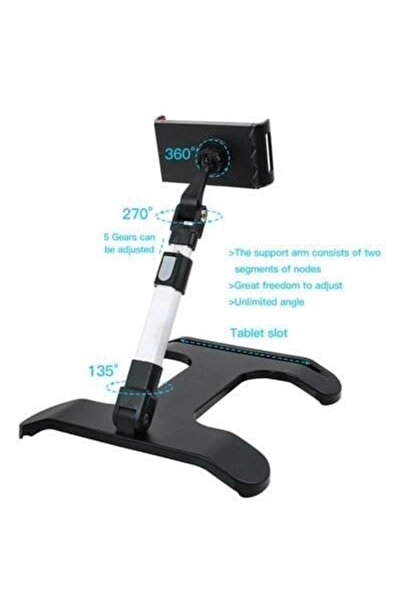 Asfal 2in1 Functional Adjustable Foldable Desktop Phone Holder and Tablet Stand