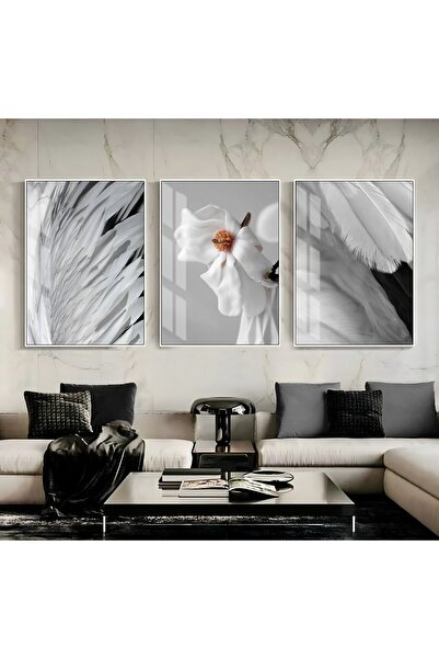 Harika bir ev WONDERFUL BLACK-AND-WHITE MOST ELEGANT FLOWER COMBINATION FRAME...