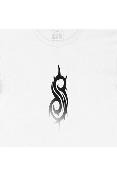 Cix Λευκό μπλουζάκι με λογότυπο Slipknot με σχέδιο λογότυπου τσέπης