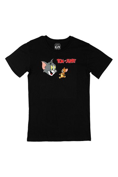 Cix Μαύρο μπλουζάκι Tom And Jerry Friend