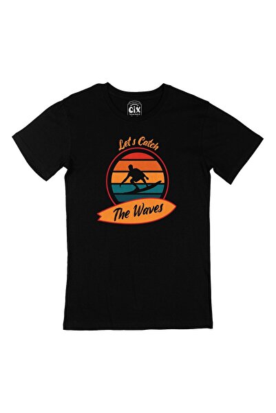 Cix Crna majica "Surfing Waves"