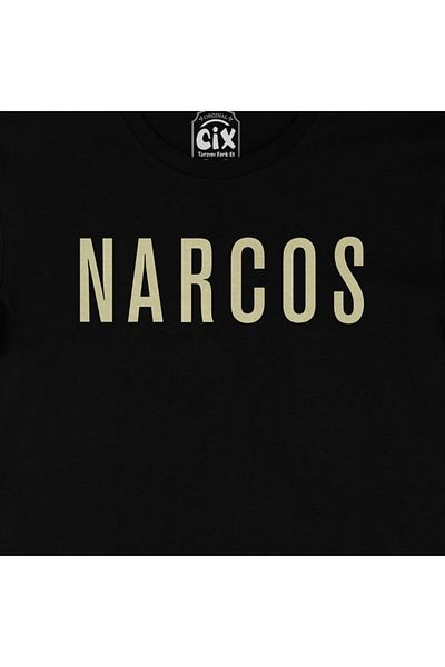 Cix Γνήσιο μαύρο μπλουζάκι Narcos