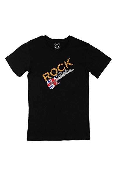 Cix Crna majica sa rok radio gitarom