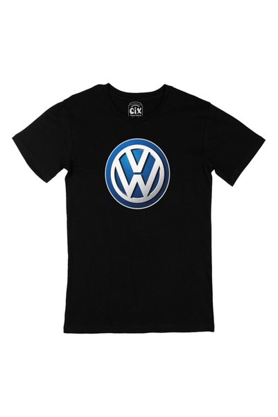 Cix Μαύρο μπλουζάκι Unisex Volkswagen με λογότυπο