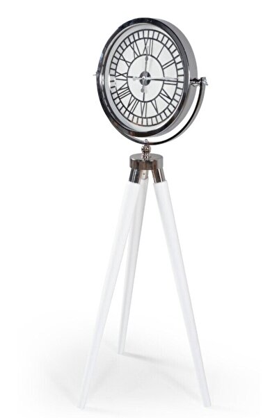 Genel Markalar Dab Home - Tripod Ayaklı Saat Krom Kaplama - Ev Ofis Dekorasyo...