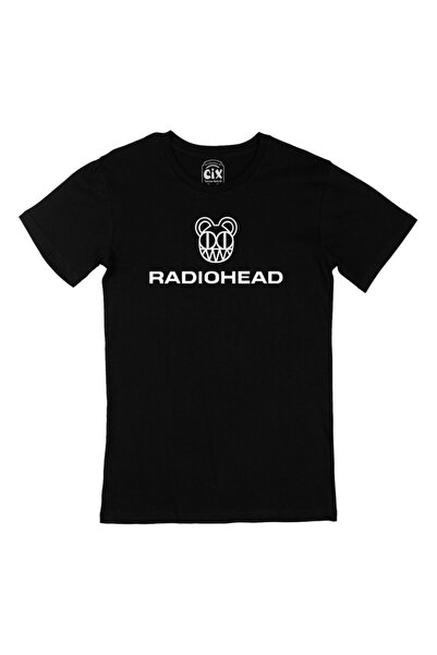 Cix Crna majica sa logotipom Radioheada i dizajnom logotipa na džepu