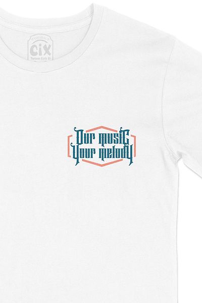 Cix Tricou alb cu sigla Muic Your Melody Pocket