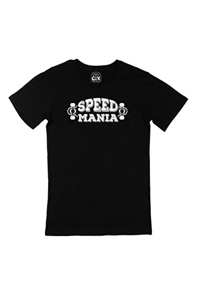 Cix Skateboard Speed Mania crna majica