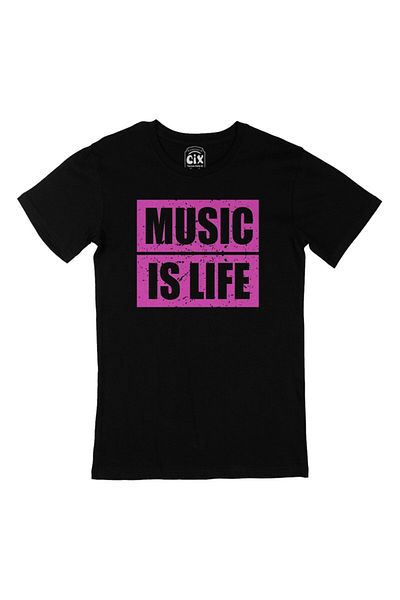 Cix Tricou negru Music Is Life