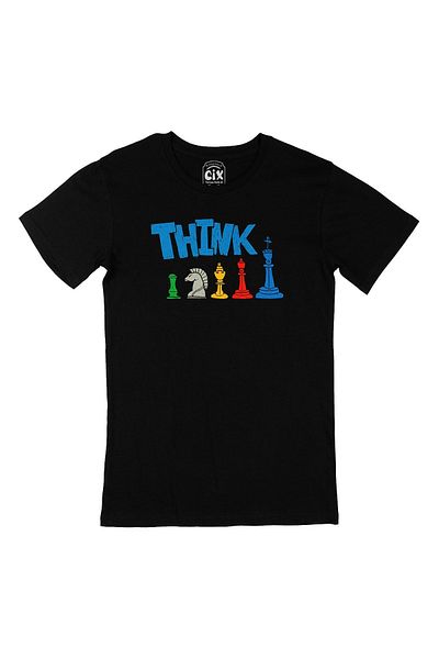 Cix Tricou negru de șah