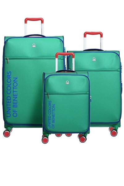 United Colors of Benetton 14bnt2100-set-ysl Yeşil Unisex 3 Lü Set Bavul