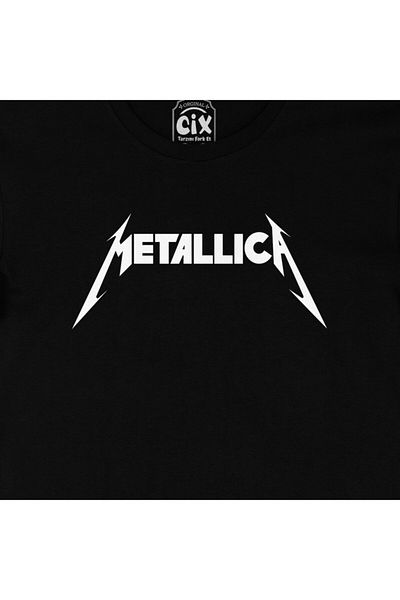 Cix Μαύρο T-Shirt με κόκκινο λογότυπο Metallica