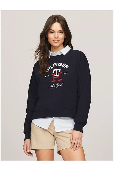 Tommy Hilfiger Logo Monogram Embroidered Embroidered Sweatshirt