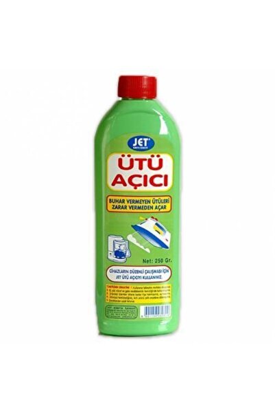 Jet Kimya Ütü Açıcı 250ml Buhar Vermeyen Ütüleri ve Kazanlı Ütüleri Zarar Vermeden Açar Temizler