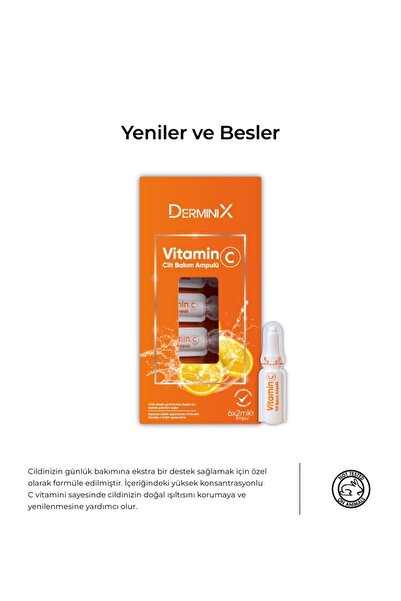 Derminix Vitamin C Cilt Bakım Ampulü
