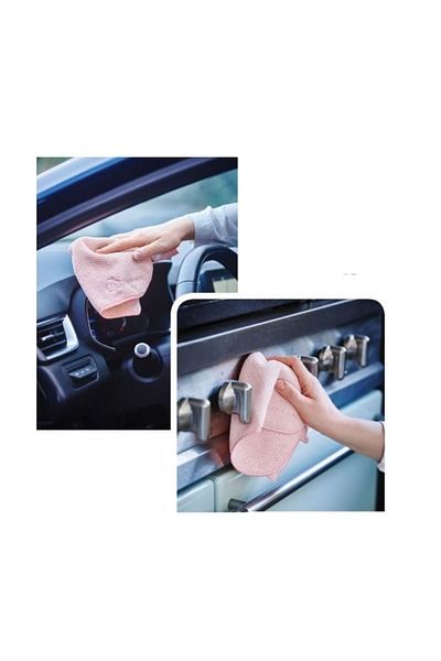 Tupperware Microfiber Multi-Purpose Cloth 2-Piece Cleaning Cloth Mint-pink