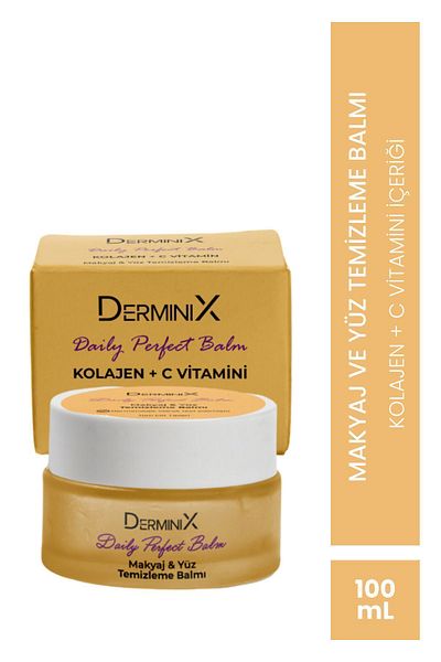 Derminix Facial Cleansing Balm Containing Collagen and Vitamin C - Cleansing Balm