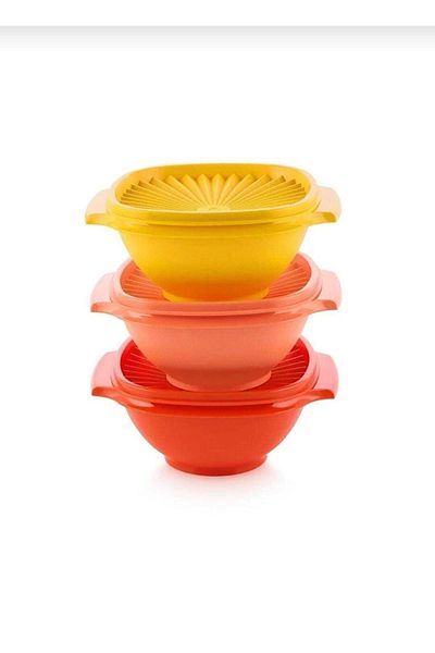 Tupperware Star Container 830 Ml 3-Pack Storage Container