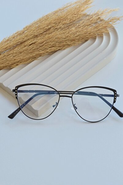 FASHION POOL Leopard Patterned Zeok Glasses - Blue Block
