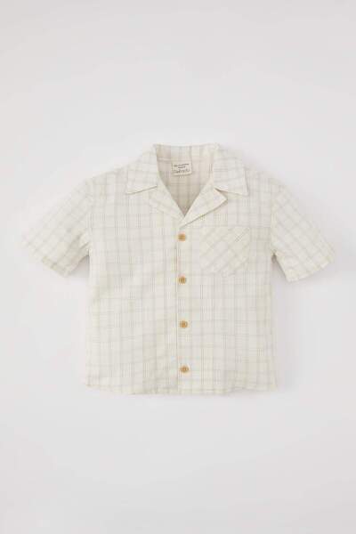 DeFacto Dfc - Checked Short Sleeve Shirt for Baby Boy