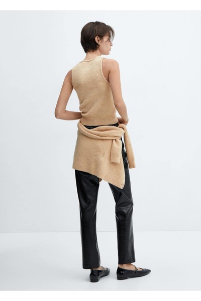 MANGO Woman Πλεκτή μπλούζα με λουράκια - Κομψό και άνετο σχέδιο