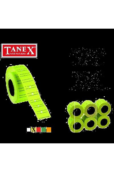 Tanex Κίτρινη ετικέτα τιμής Highlighter - 12x21 mm, 800x6 ρολά