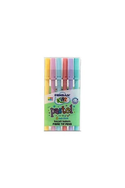 Pensan Pastel Colored Felt Tip Pen - Cut Nib 99096