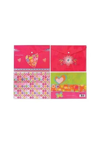 Noki Φάκελος εγγράφων με με τύπωμα κουμπώματα για κορίτσια, ειδικό μικτό σετ ...