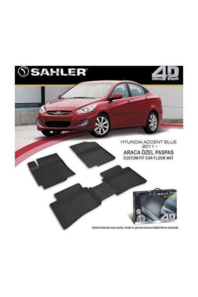 Sahler Hyundai Accent Blue Havuzlu Paspas 4.5d 2011 2020 Arası