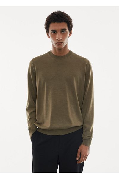 MANGO Man Waschbarer Pullover aus Merinowolle