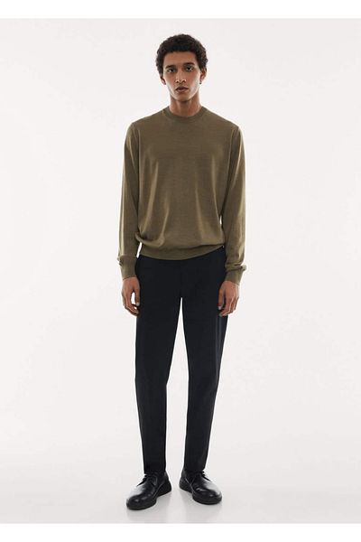 MANGO Man Waschbarer Pullover aus Merinowolle