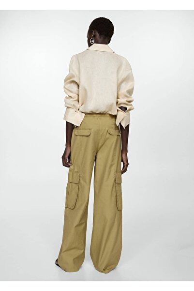 MANGO Woman Cepli Kargo Pantolon