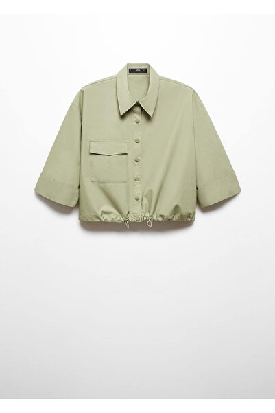 MANGO Woman Bavlněná košile s nastavitelným lemem