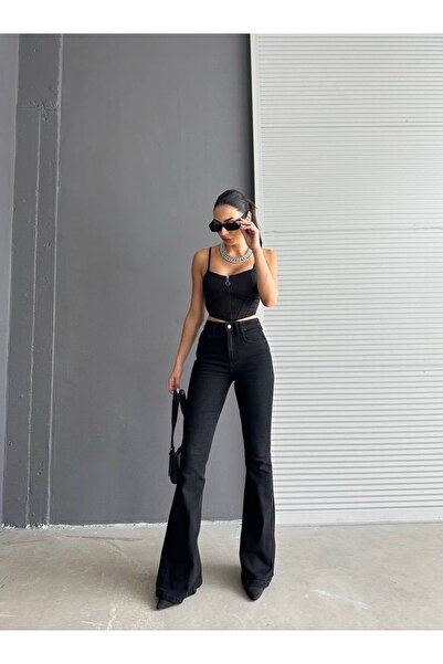 WODDİ مونيرا رويال بنطال نسائي واسع الساق 2024